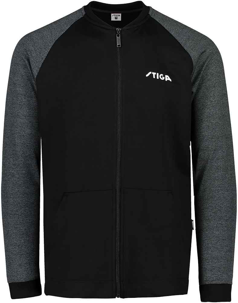 Stiga Tracksuit Jacket MEMBER Black/Grey