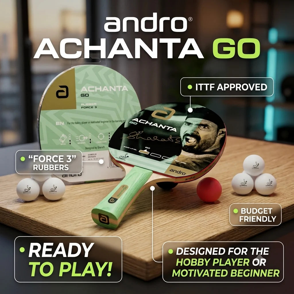 Andro ACHANTA GO Table Tennis Readymade Racket
