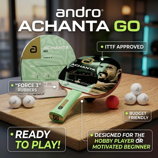 Andro ACHANTA GO Table Tennis Readymade Racket