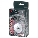 Donic coach P40+ Cell Free Table Tennis Balls (Pack of 6)