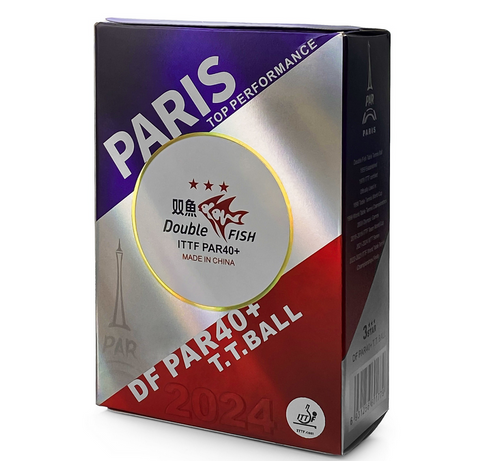 Double Fish PAR40+ 3 Star ITTF (Seam) Table Tennis Balls - Official Olympics Paris 2024 Balls