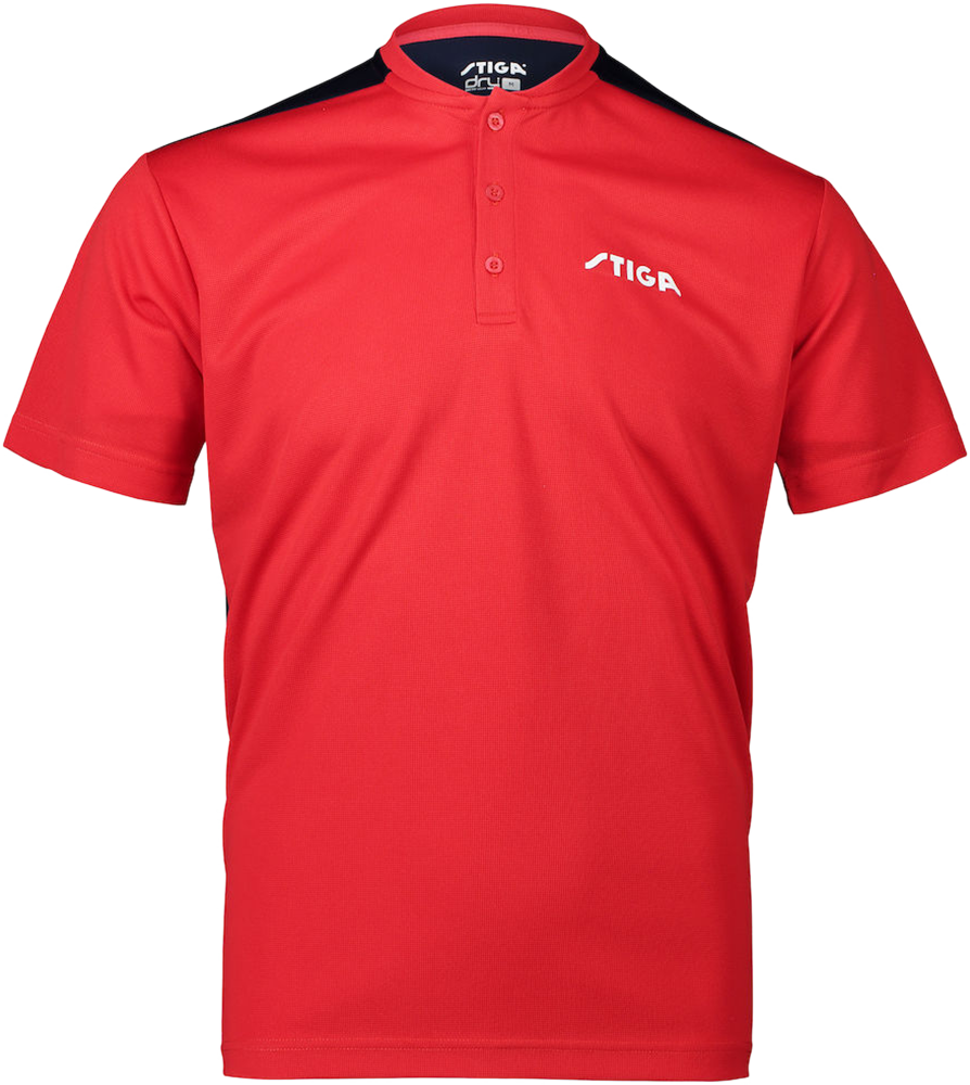 Stiga Club T-Shirt (Dry - Fit) Navy / Red