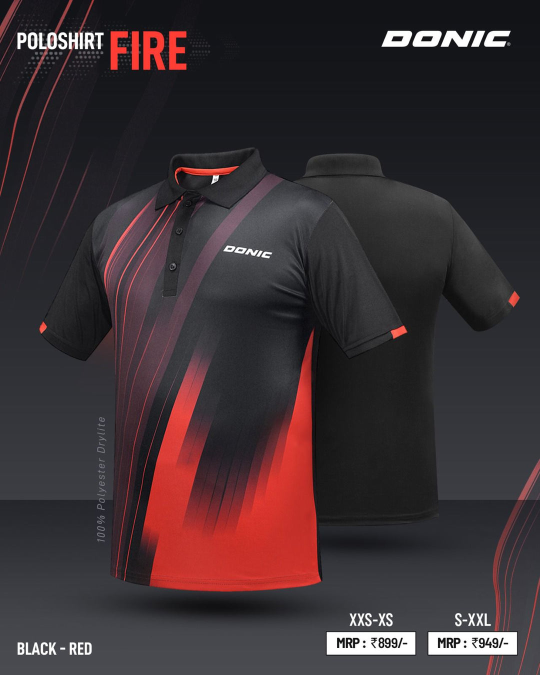 Donic Poloshirt Fire