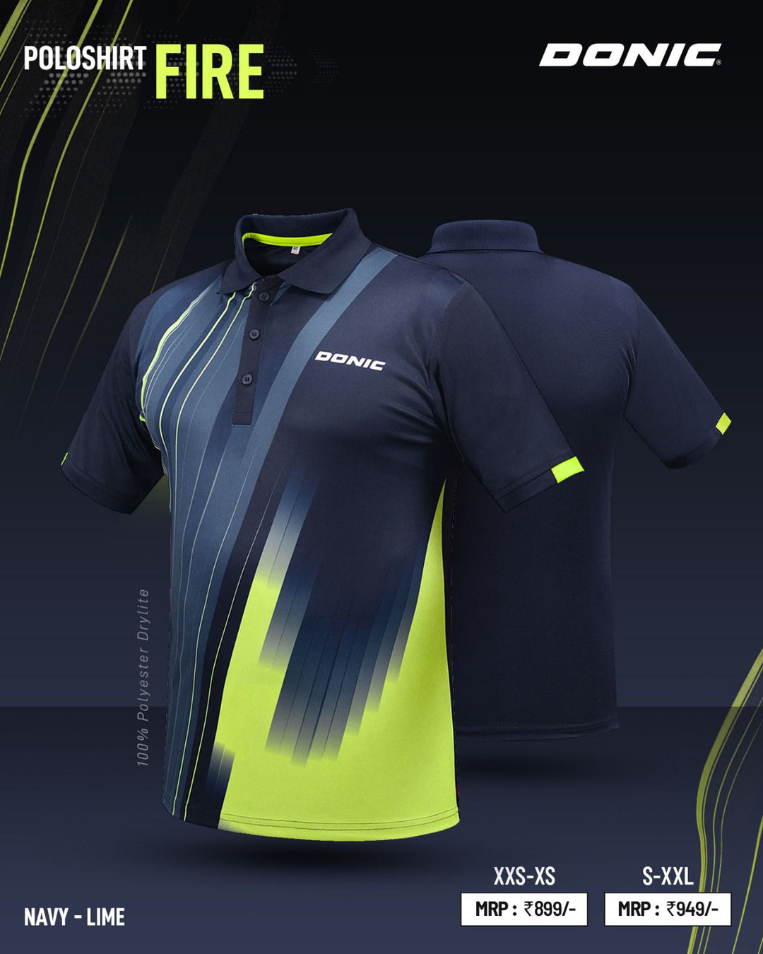 Donic Poloshirt Fire