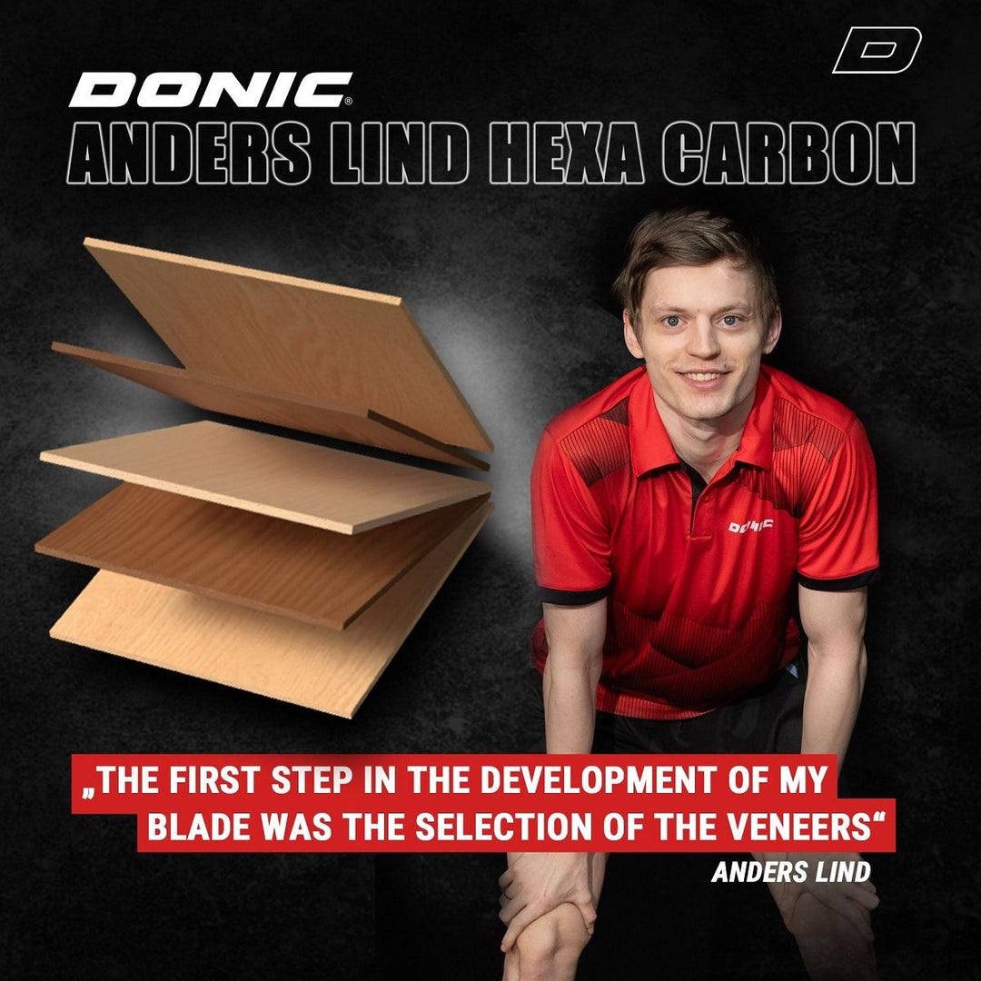 Donic Anders Lind Hexa Carbon Table Tennis Blade
