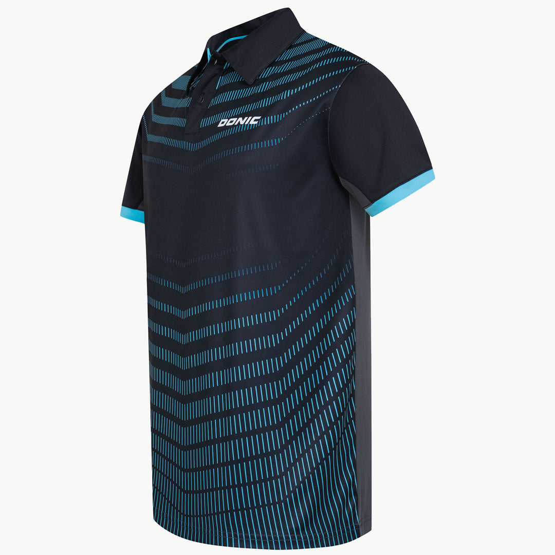 Donic Polo Tshirt Kava Black/Blue