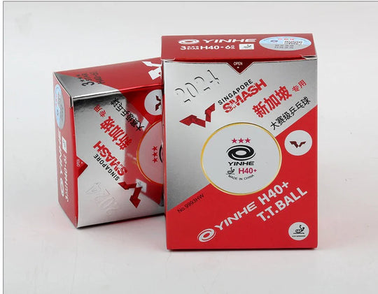 Yinhe H40+ 3-Star WTT Table Tennis Balls - Pack of 6