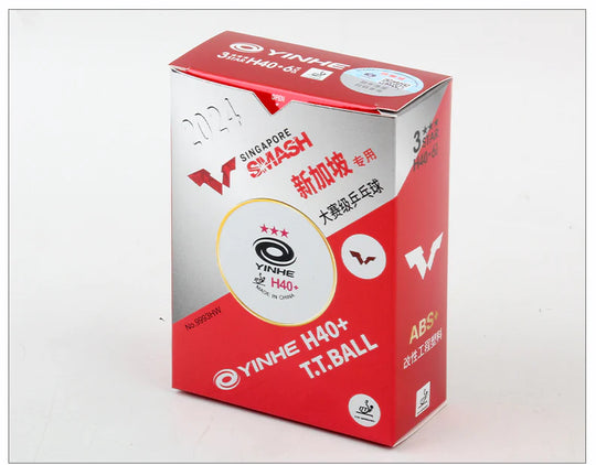 Yinhe H40+ 3-Star WTT Table Tennis Balls - Pack of 6