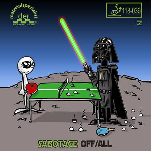 Der-materialspezialist SABOTAGE ALL/OFF - Anti-Top Table Tennis Rubber