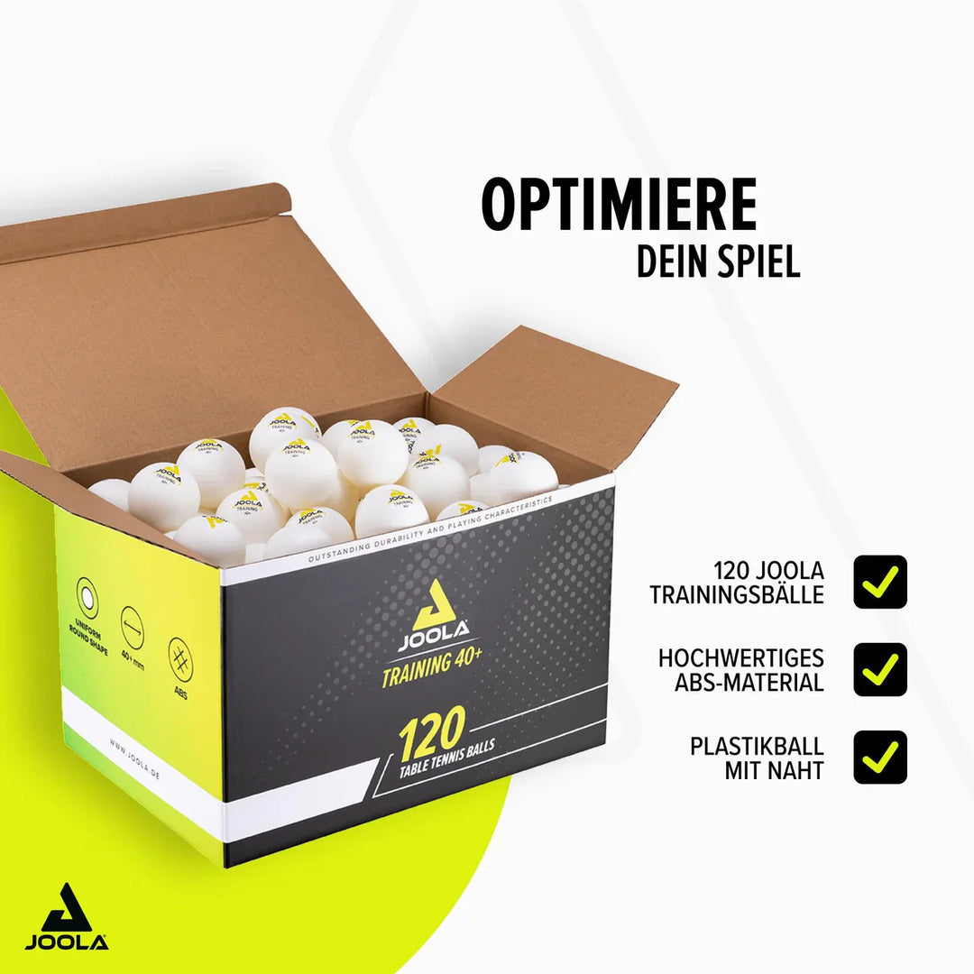 JOOLA Table Tennis Balls Training 40+ (Pack of 120)