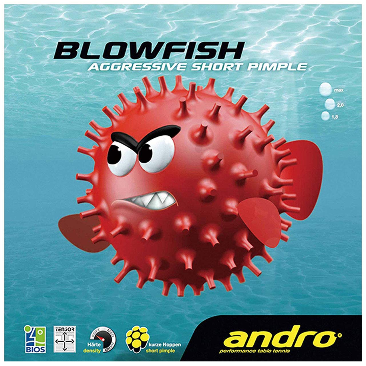 Andro BLOWFISH Table Tennis Rubber