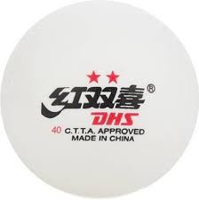 DHS Dual 2 star Table Tennis balls