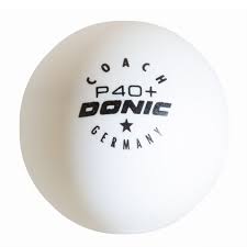 Donic coach P40+ Cell Free Table Tennis Balls (Pack of 6)
